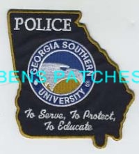 GEORGIA,GEORGIA SOUTHERN UNIVERSITY POLICE 1 STATE SHAPED